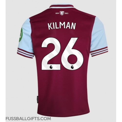 West Ham United Max Kilman #26 Fußballbekleidung Heimtrikot 2024-25 Kurzarm